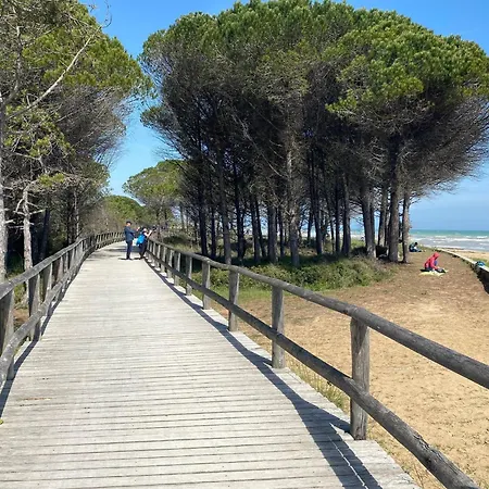 With A Pool And Garden In * Bibione